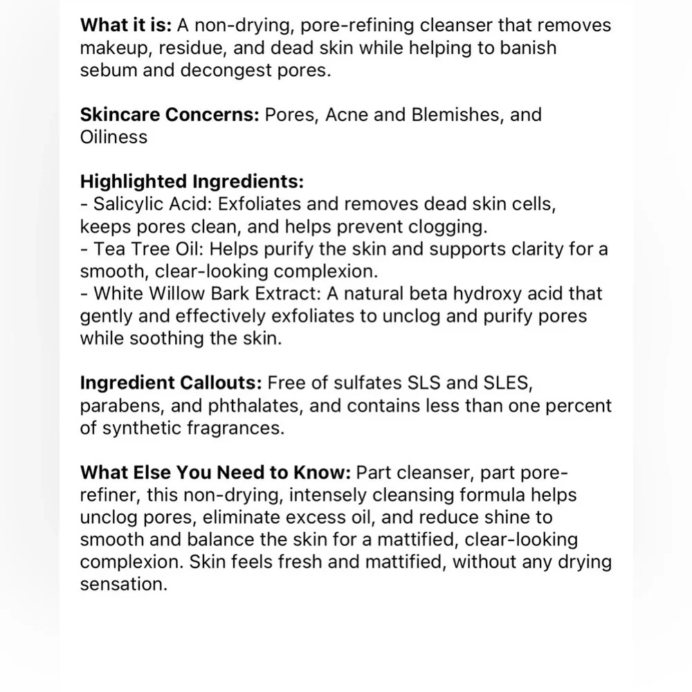 Dr Brandt Pores No More Pore Purifying Cleanser 3.5 oz
